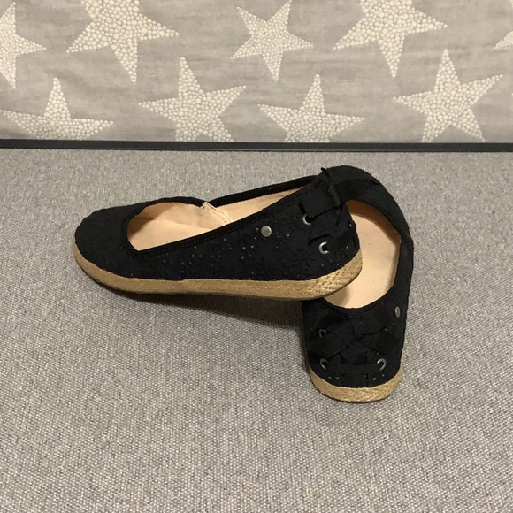 UGG Shoes - Ugg Black Espadrille Flats